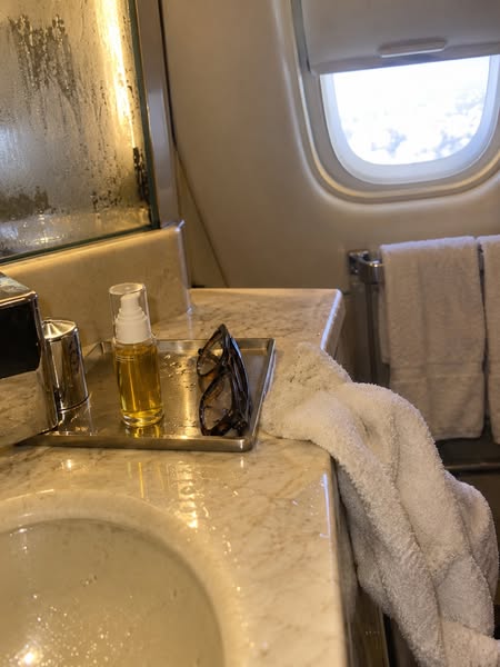 The flight attendant brought me this “weird” oil
