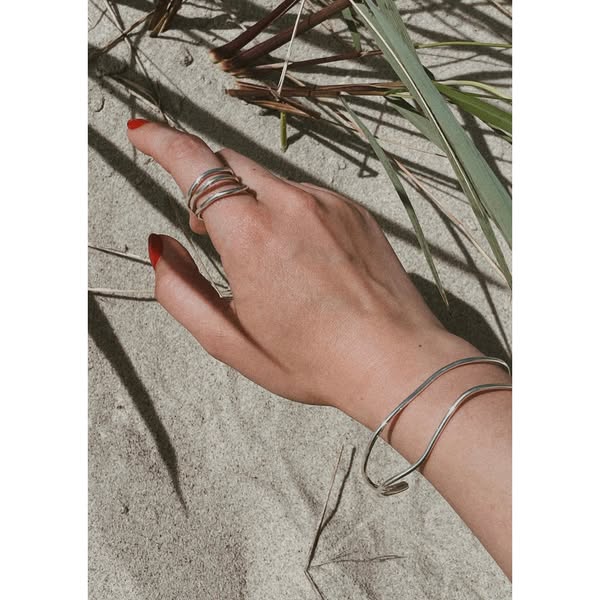 Reef Break Wave Ring - Silver