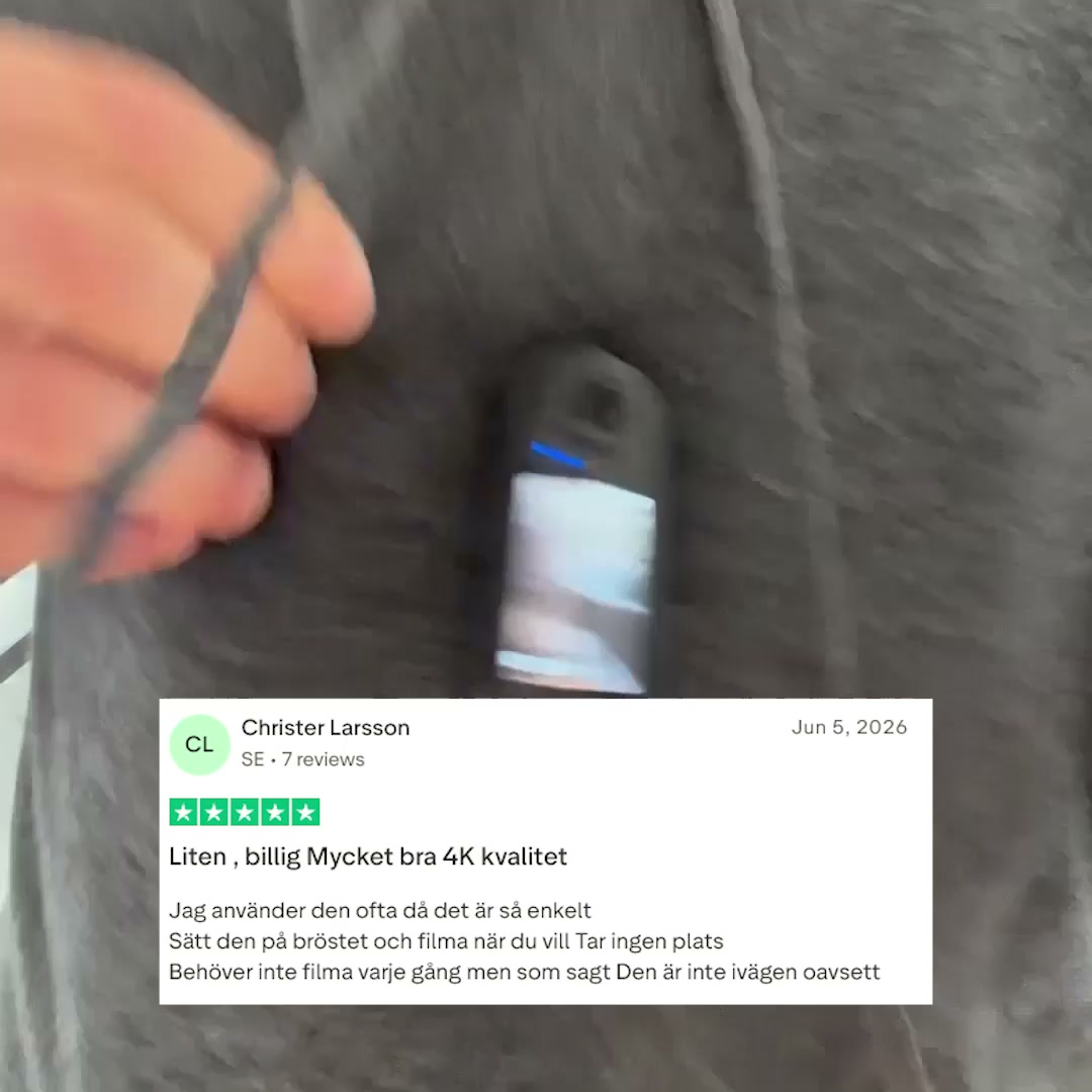 Ingen app. Inga inställningar. Två steg.