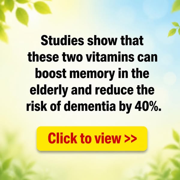 Vitamins for Memory in Older Adults