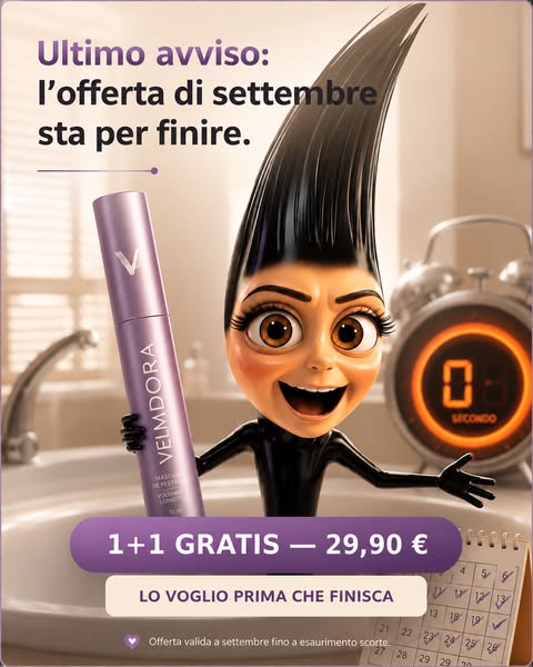 Effetto ciglia finte, senza ciglia finte