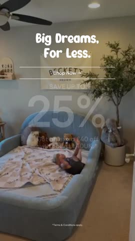 A softer first big-kid bed
