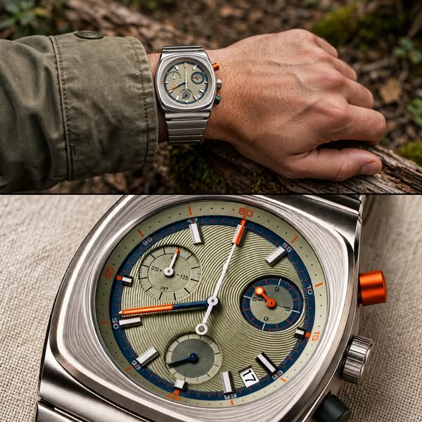 Retro Edge Timepiece