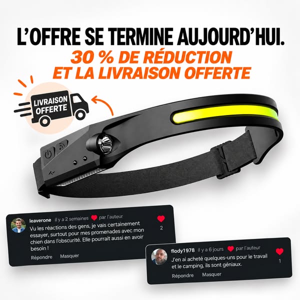 50 % SUR LA 2E LAMPE + LIVRAISON OFFERTE