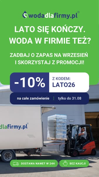 Zamów wodę do firmy w promocji!
