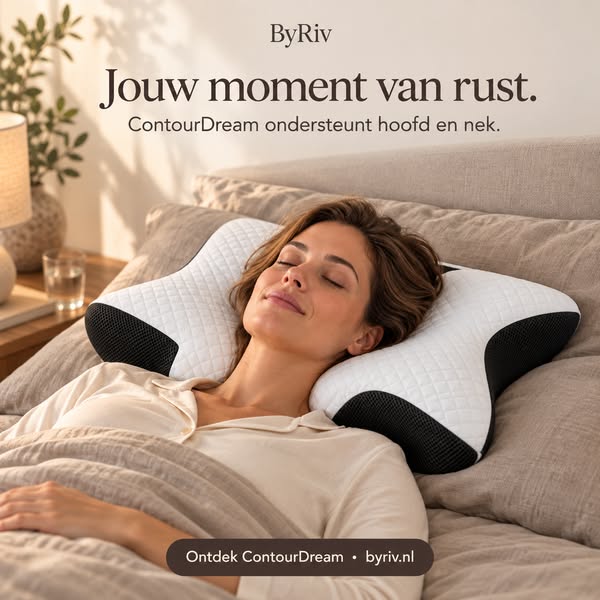 Geef je hoofd rust. Geef je nek ondersteuning.