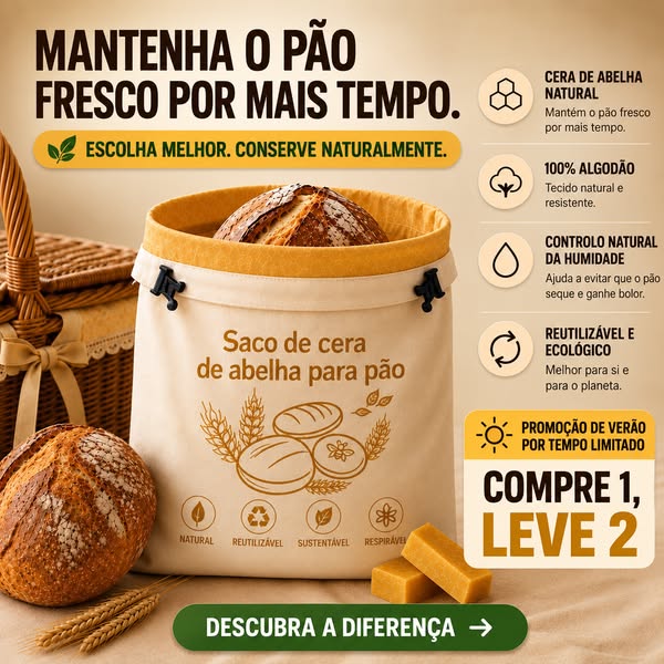Mantenha o Seu Pão Fresco por Mais Tempo