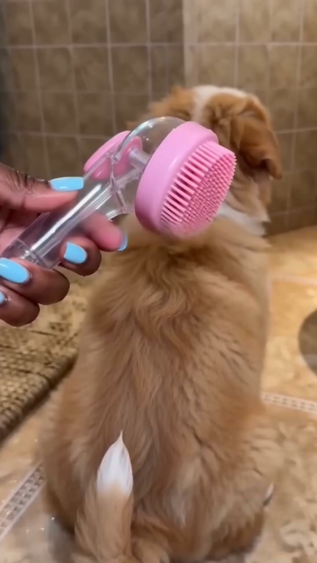 Wassen, borstelen & masseren in één simpele beweging!