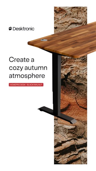 The desk for autumn evenings
