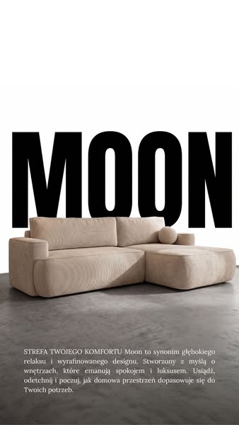 Oszczędź ponad 350 zł na narożniku Moon!