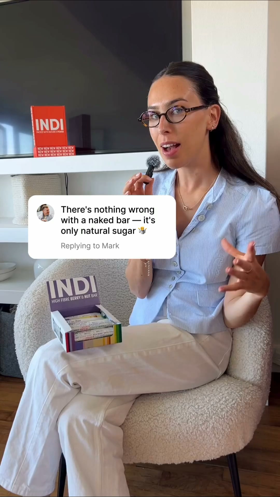 Swap sugary snacks for INDI's Gut Bar