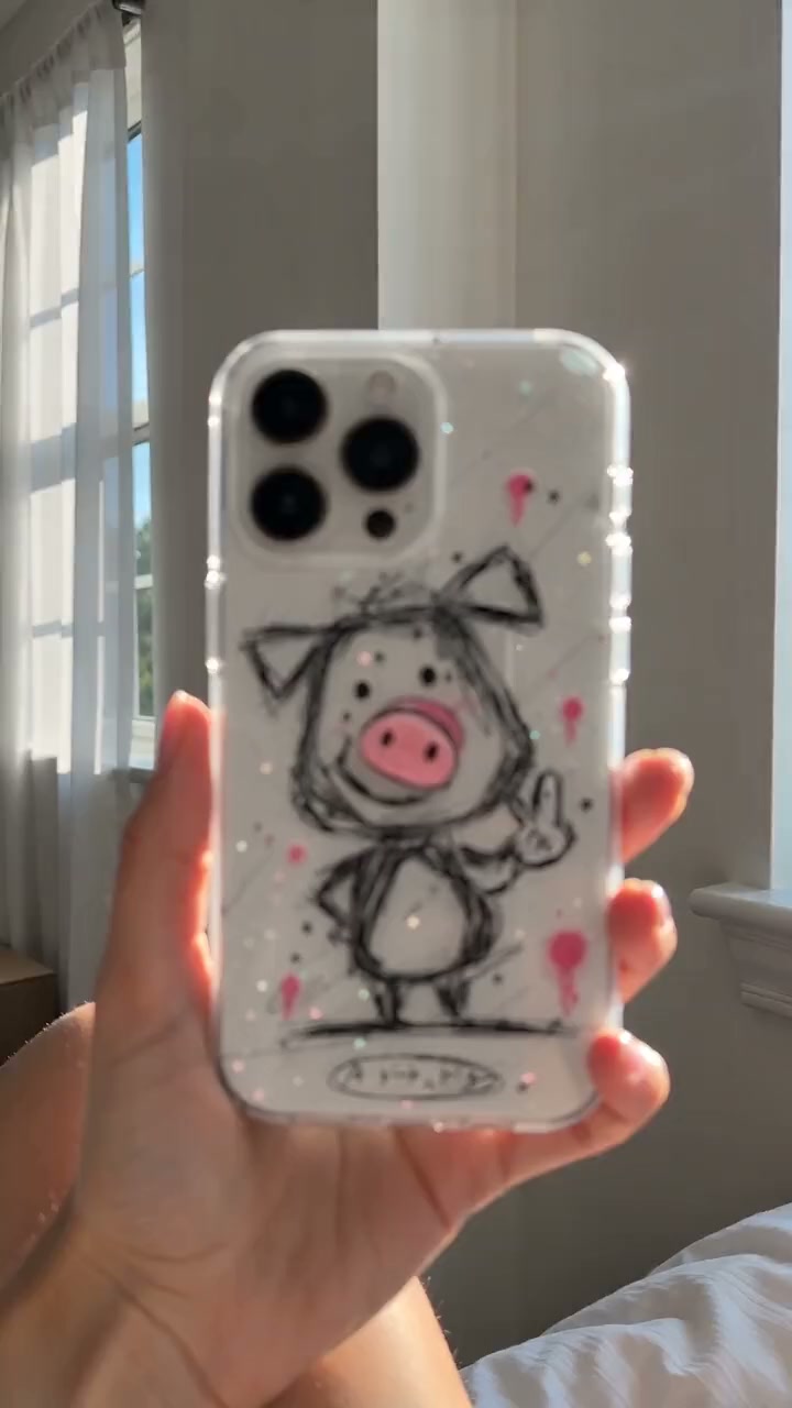 Rotating Piggy Nose Phone Case