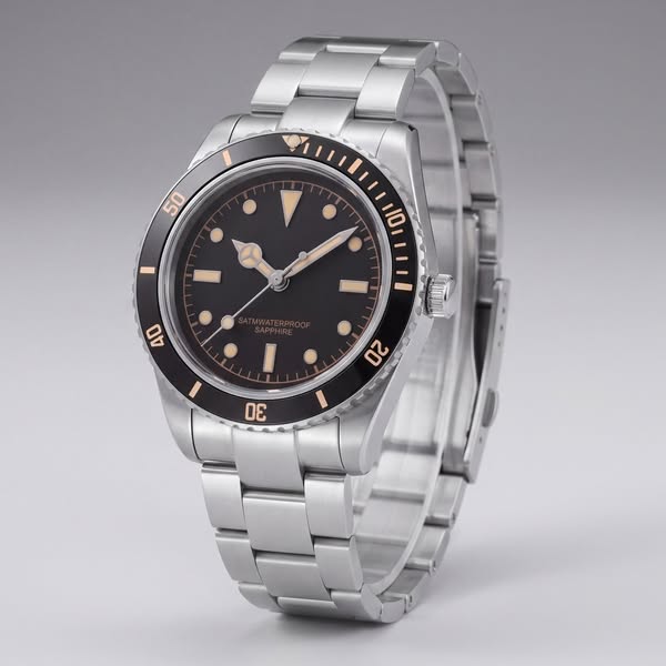 Keaton Sapphire Steel Watch