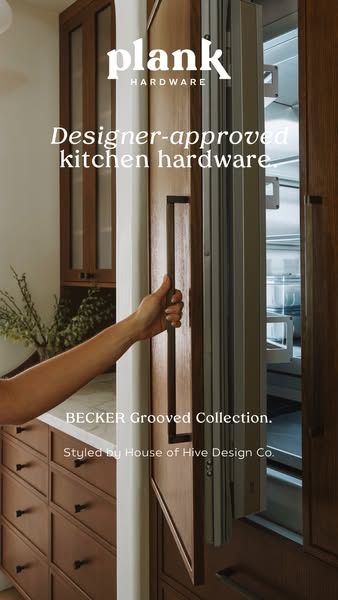 Antique Brass + Timber Cabinets