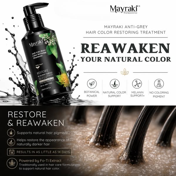 Mayraki Anti Grey Restoring Treatment - Reverse Grey Hair Naturally