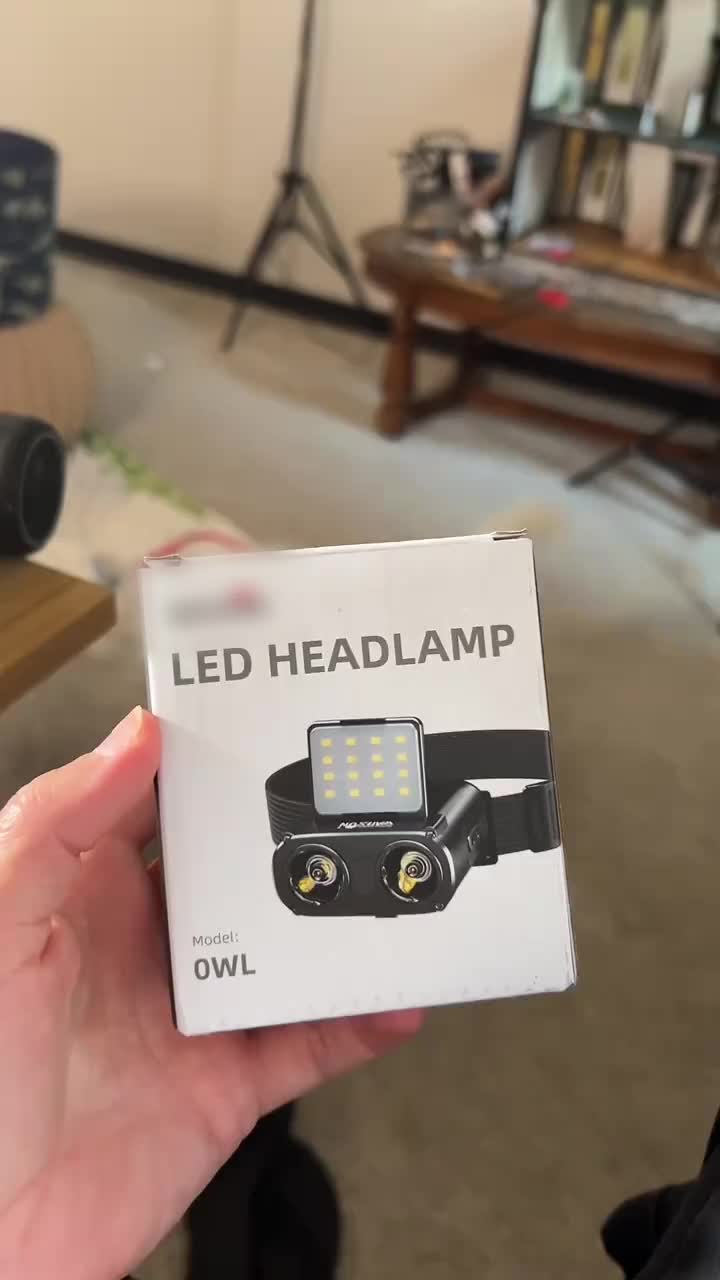 Strong Light Sensor Cap Clip Headlight