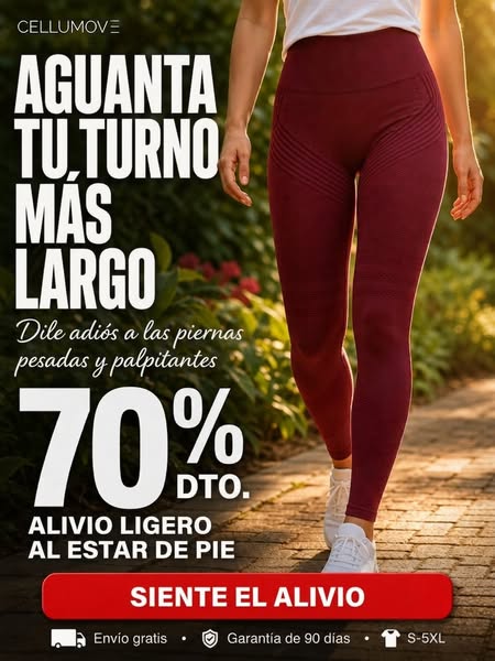 ¿Piernas pesadas tras una larga jornada?