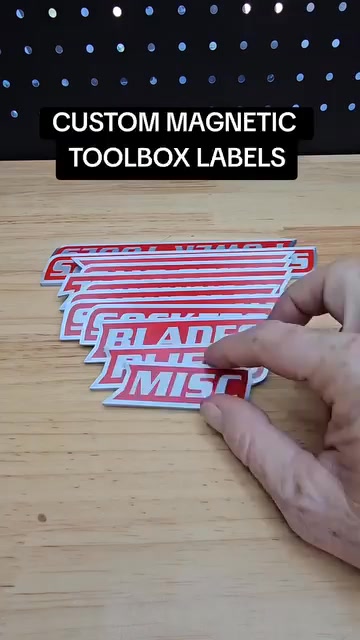 Hot Sale 12 Pack of Magnetic Toolbox Labels