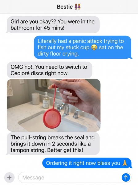 Never Cried on a Bathroom Floor Over a Stuck Cup Again