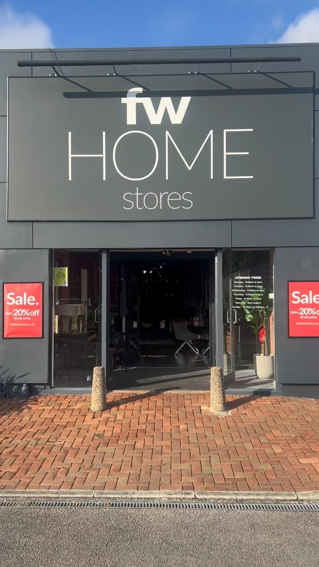 Anúncio de FW Homestores