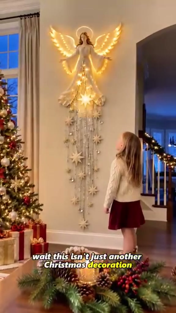 Glowing Angel Lights Up Christmas