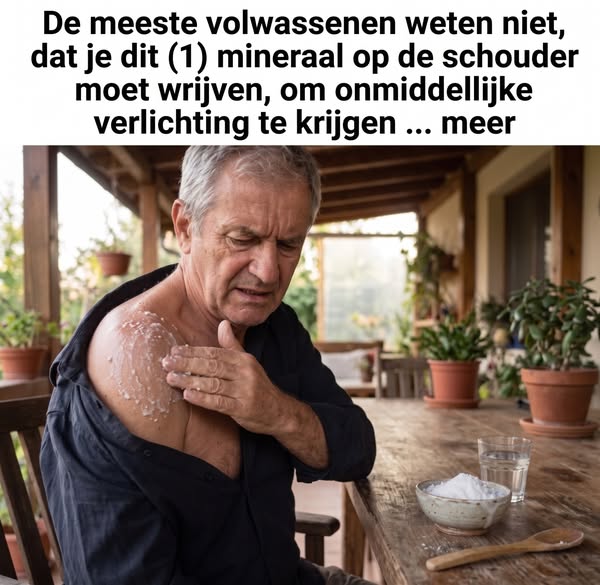 Het beste mineraal om schouderpijn te verlichten!
