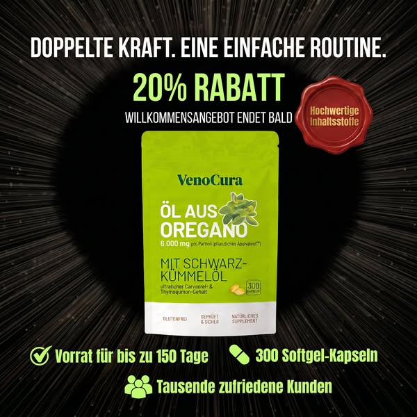 Oreganoöl & Schwarzkümmelöl vereint