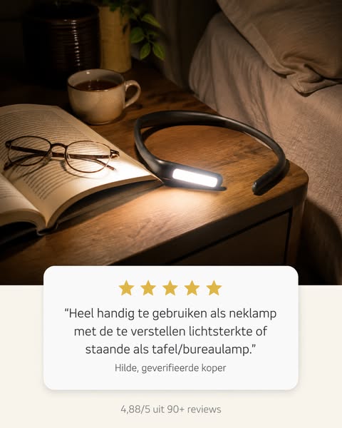 Neklamp én tafellampje in één