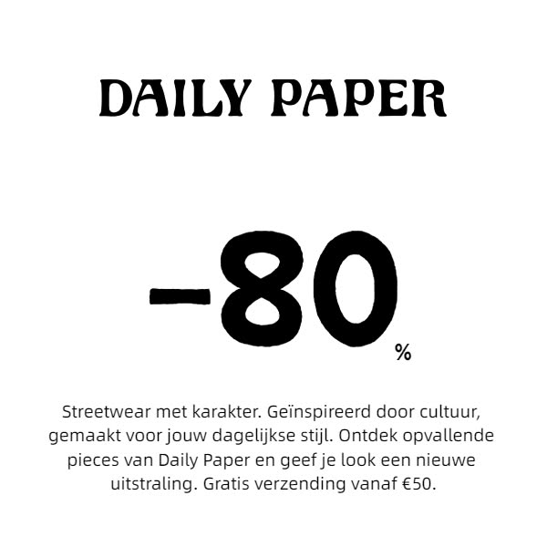 Ontdek Daily Paper: eigentijdse streetwear, sterke designs en een stijl met karakter.