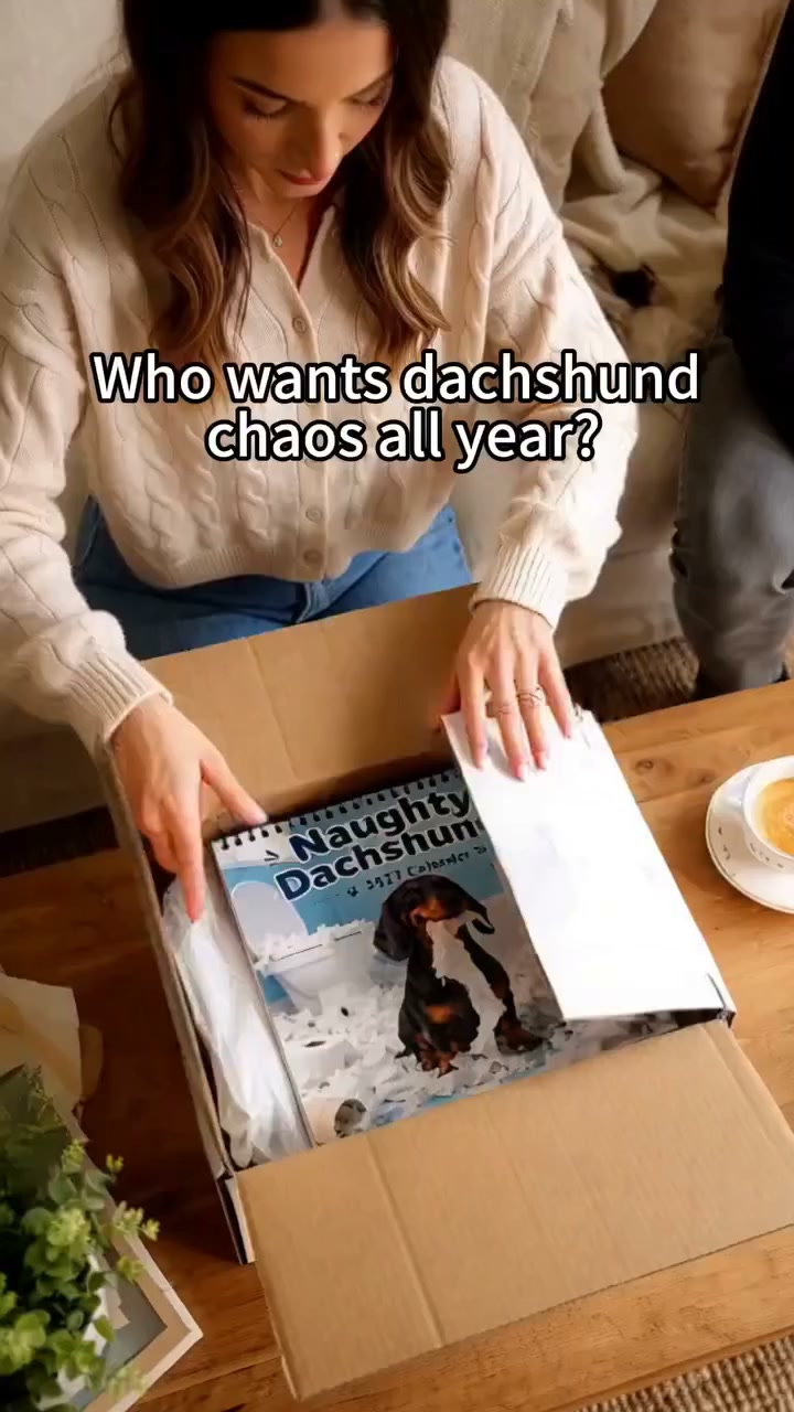 LAST DAY SALE: Only £7.99Naughty Dachshunds 2027 Wall Calendar – 12 Months of Mischief, Mayhem & Sausage Dog Smiles