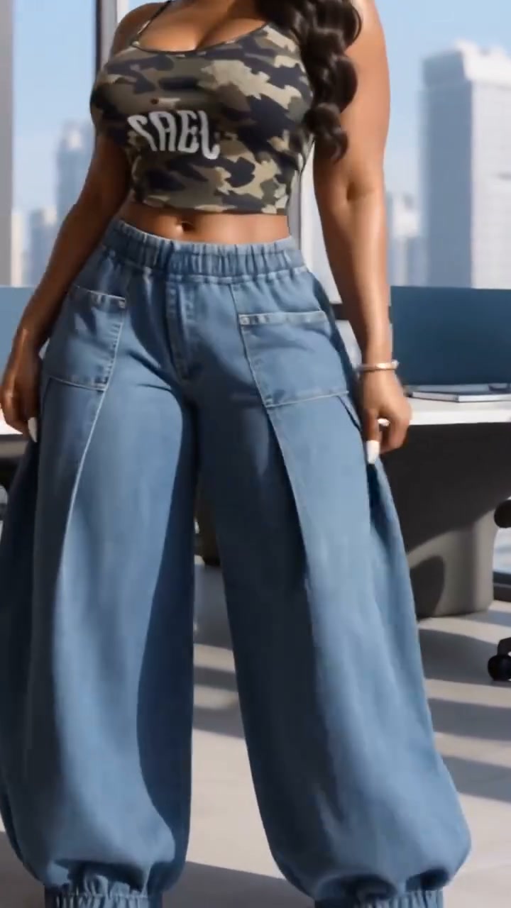 Bestseller Dames Wijde Harem Jeans – Relaxte Pasvorm & Trendy Comfortabele Streetstyle Look