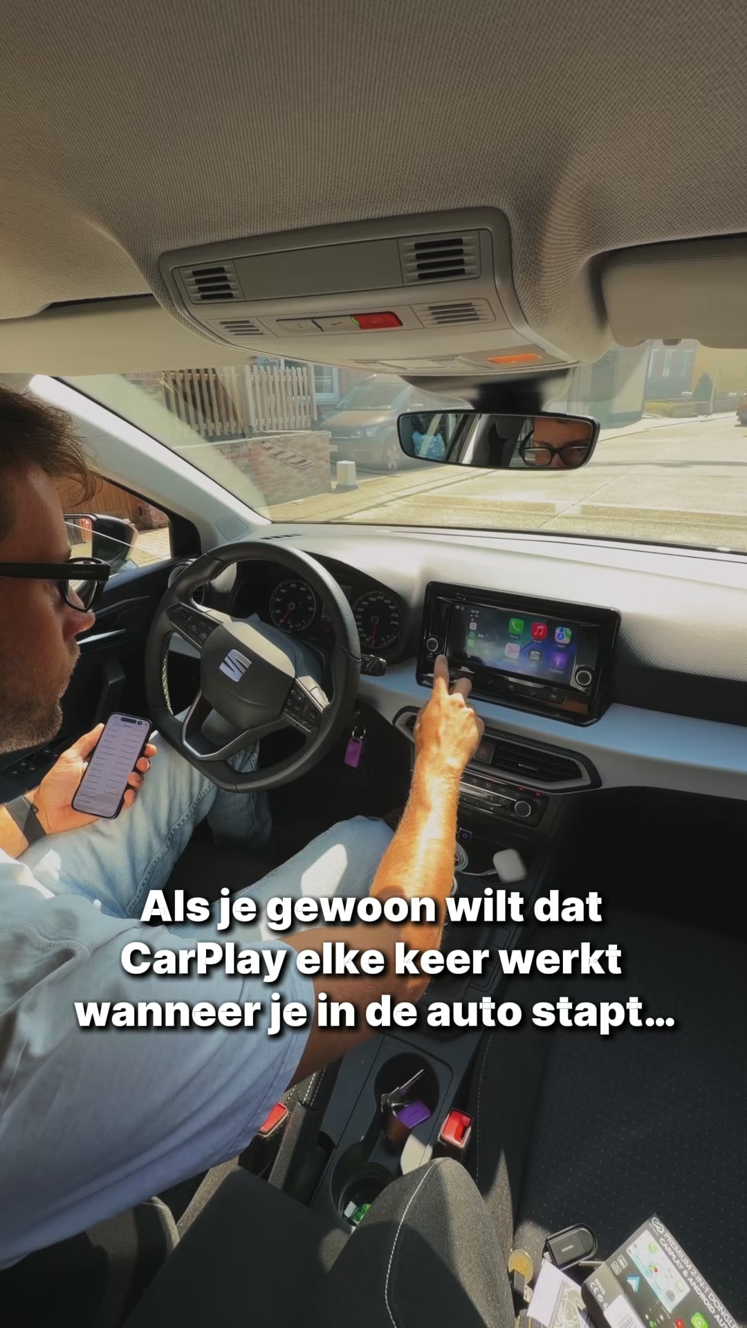 Upgrade je auto met draadloze CarPlay en Android Auto