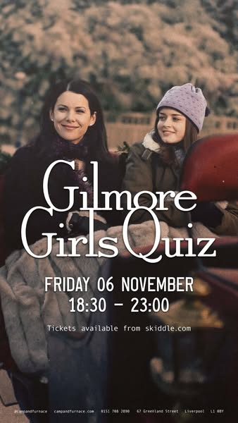 Gilmore Girls Quiz / FRI 6 NOV
