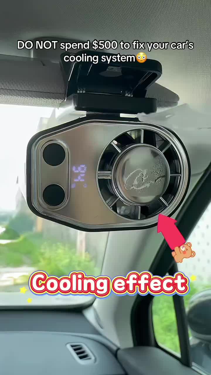 Portable Ice-Cooling Clip Fan