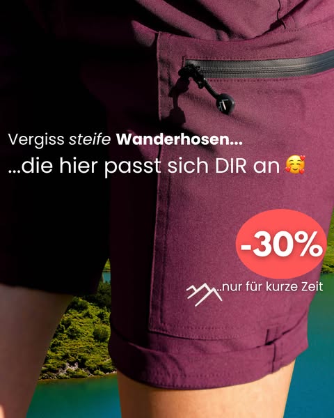 30% auf kurze Wanderhose