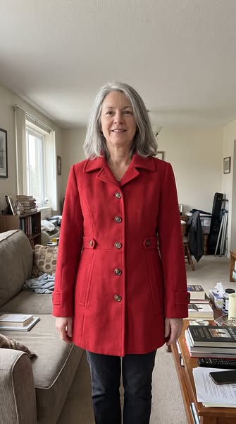 The tailored coat you can shape yourself.