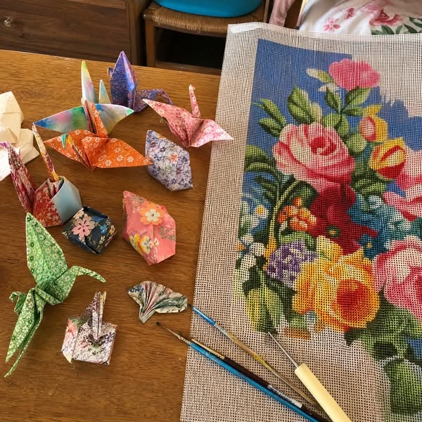I'm 84, From Argentina. I Spent My Life Teaching Kindergarten. Now I Paint Needlepoint Canvases. Story Here