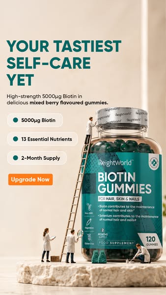 Premium Biotin Gummies | 5,000µg