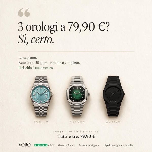 Ne paghi uno. Ne porti a casa tre.