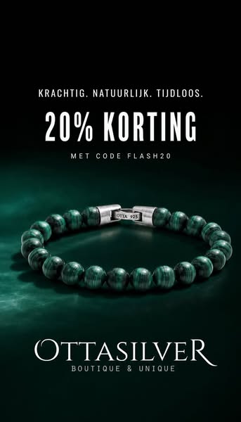 Kralenarmband met malachiet