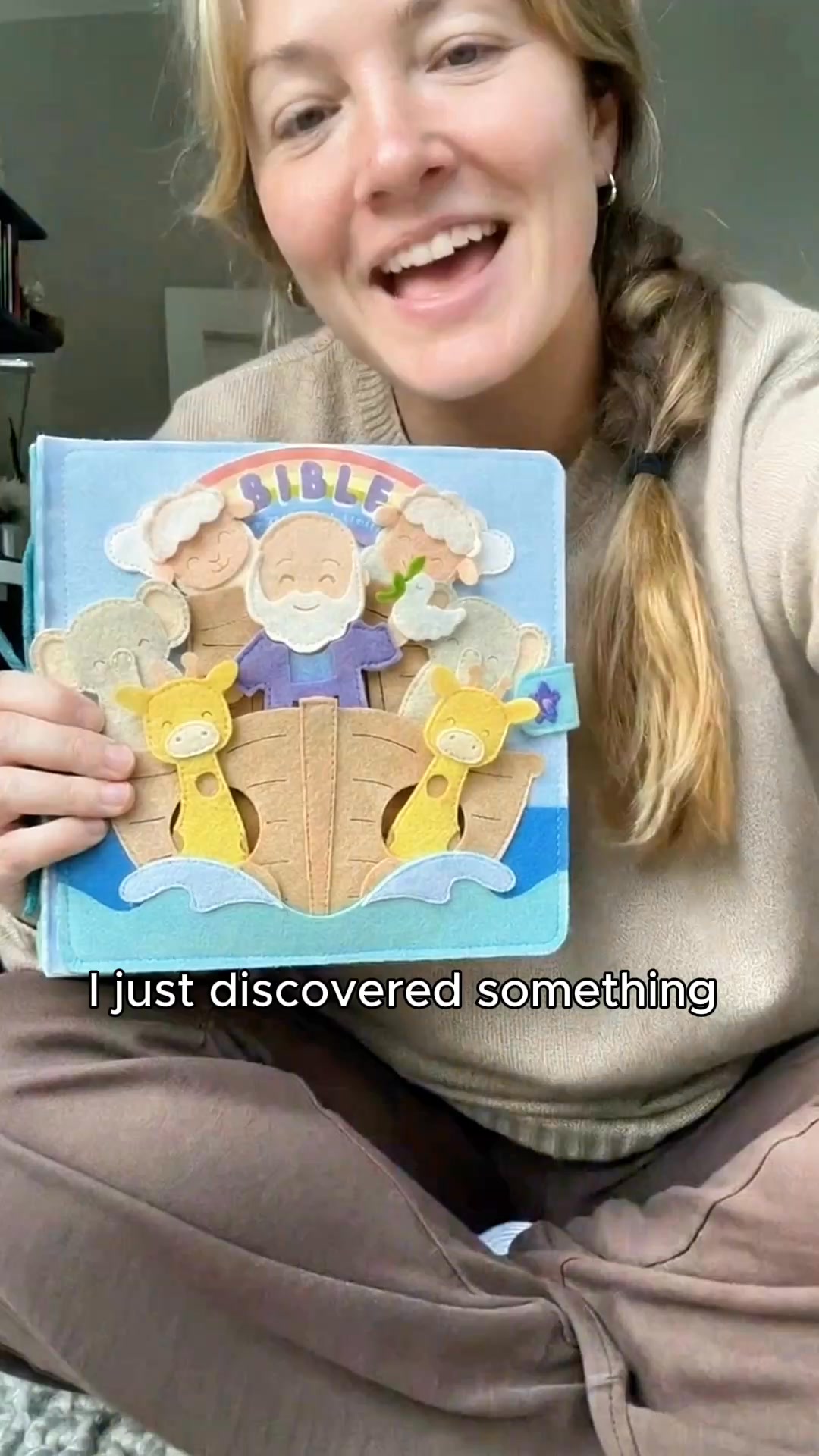 Christian Gift Bible Quiet Book Handmade Educational for Toddlers Faith Based Learning Fine Motor Skills Gift for Christian Families