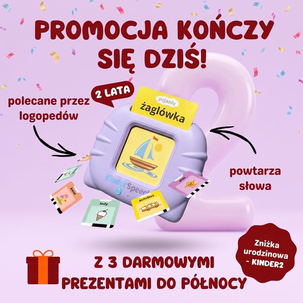 OSTATNIE DNI! KinderSpeech kończy 2 lata