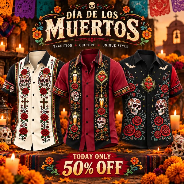 Day of the Dead Inspired Shirts.