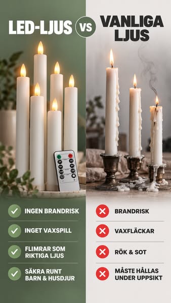 Laddningsbara Vaxljus