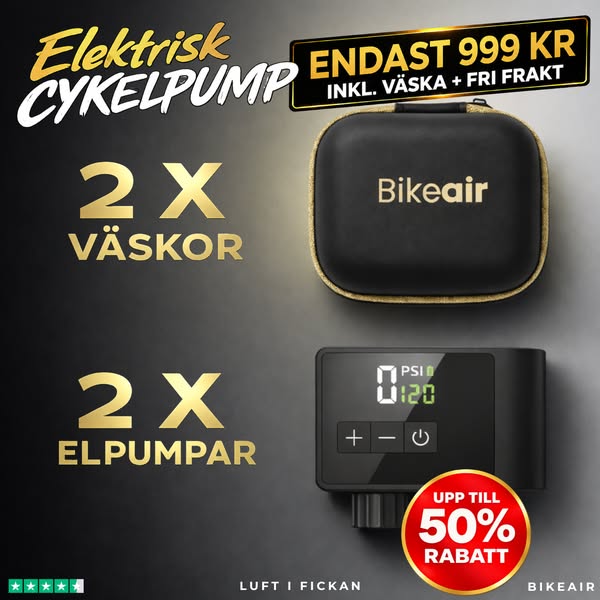 Pumpa cykeldäcken snabbt och enkelt