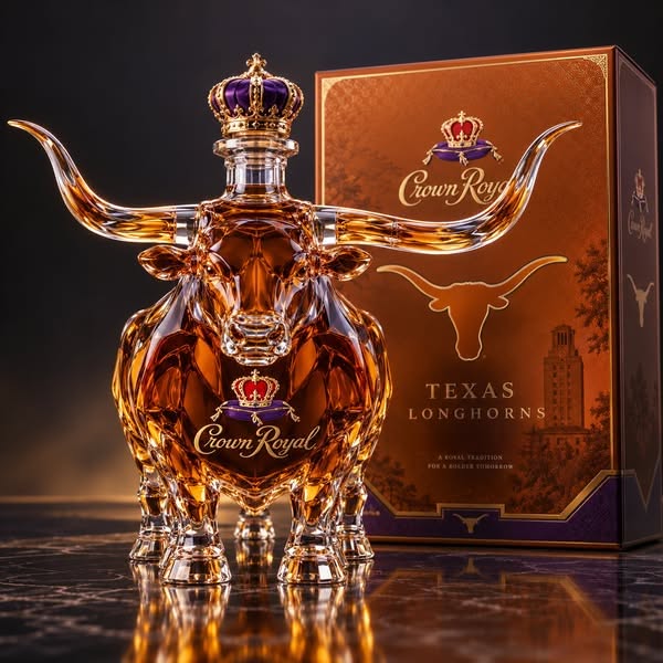 Lion Themed Football Fan Whiskey Decanter