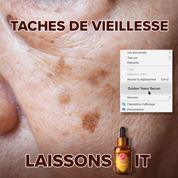 Cliquez pour éliminer l’apparence des taches de vieillesse