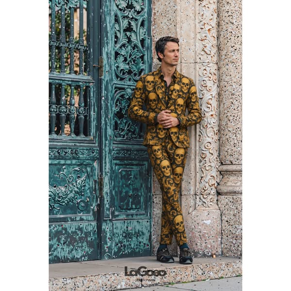 British-Designed Men’s Sequin Suit: Stand Out Like a Rockstar!