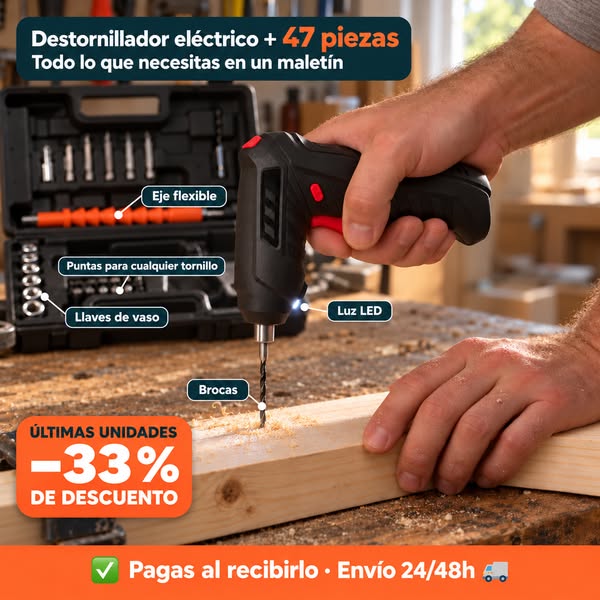 33% descuento en el set de 47 piezas