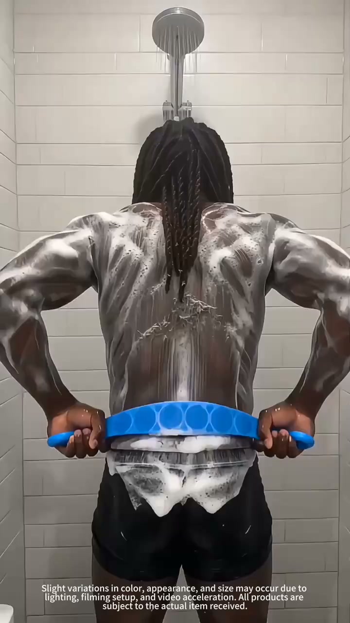 Your back deserves a better scrub! Reach those hard-to-clean areas with our Silicone Back Scrubber